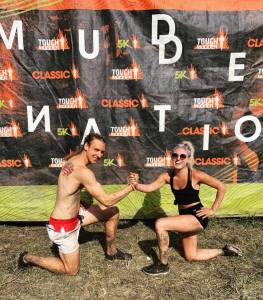 Tough Mudder finish line w/ my brother – 2019